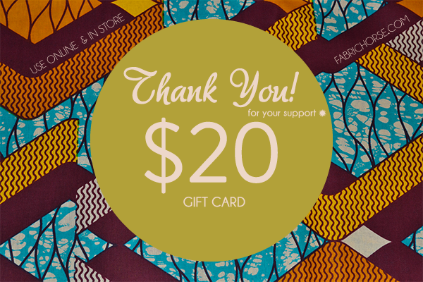 $20 Gift Card - Sew-Zambia Reward!