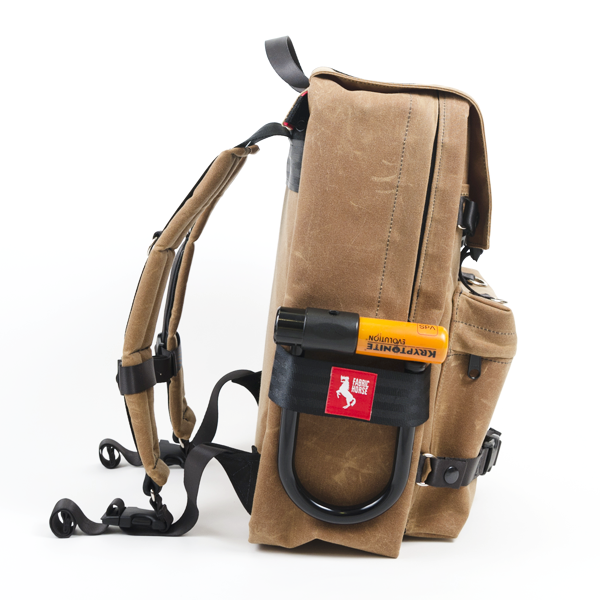cognac leather canvas caravan backpack Rucksack Luxe Backpack