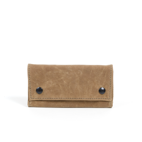 Trifold Luxe Wallet - Cognac