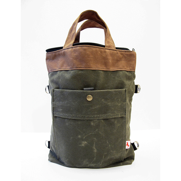 XXL waxed canvas tote bag with leather handles / canvas market bag / carry  all bag COLLECTION UNISEX